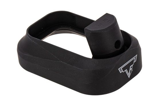 The Taran Tactical Glock 17 Gen 3 Competition mag well is machined from a single piece of aluminum